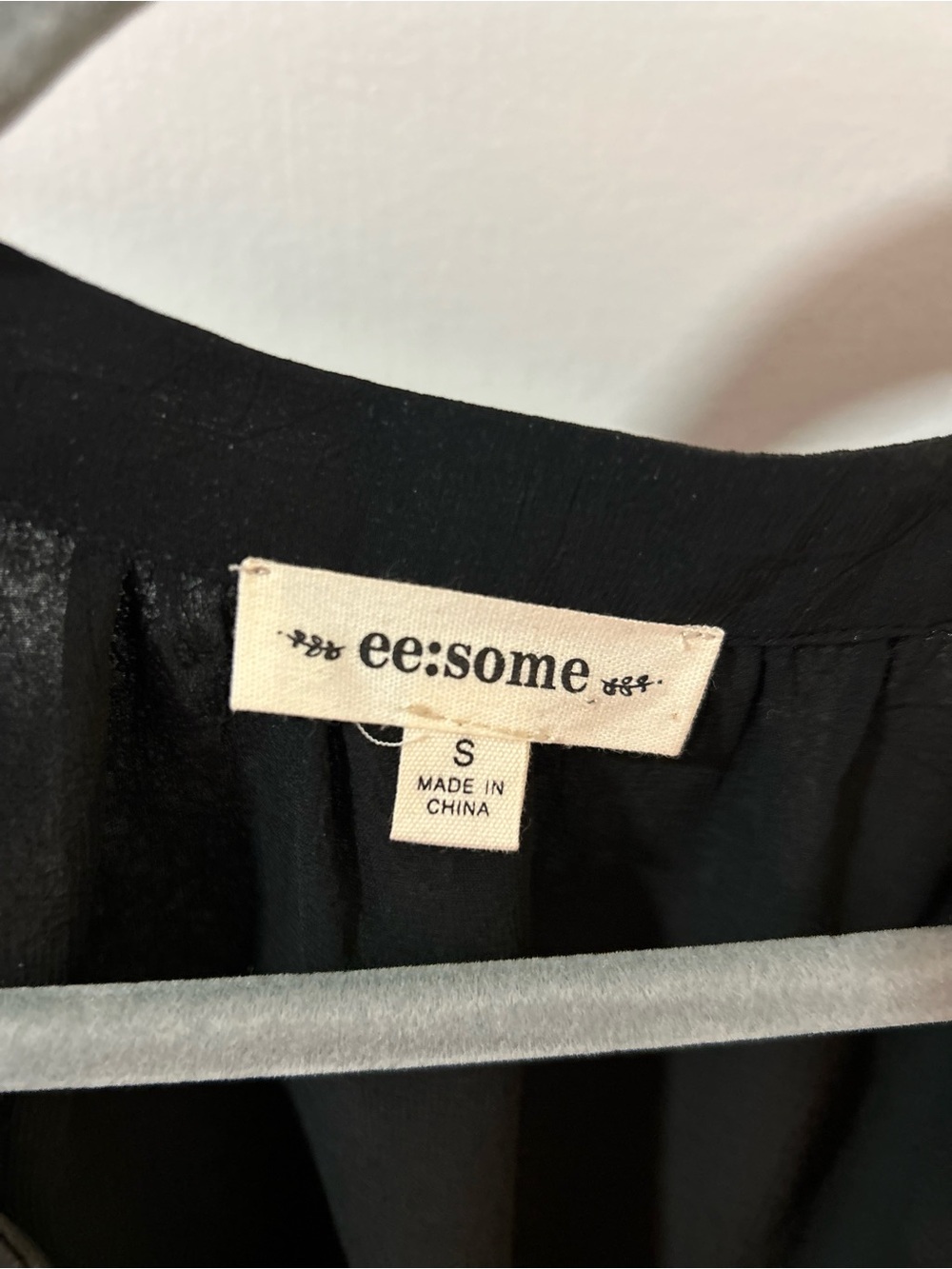 eesome Black Ruffle Button-Front Blouse - Picture 2 of 3
